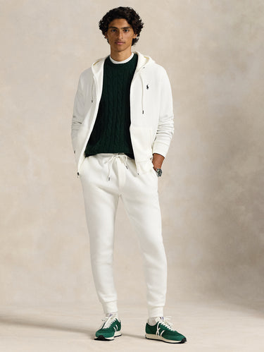 Joggingbroek van dubbele tricot Wit