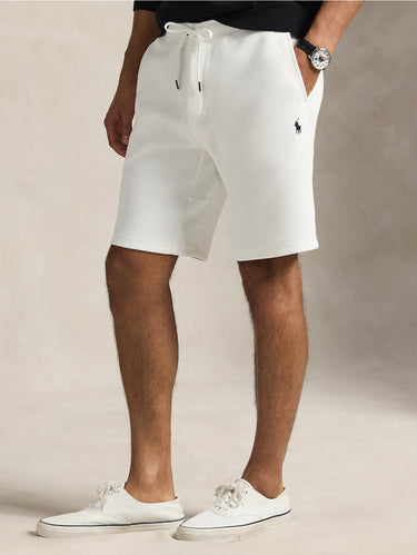 RALPH LAUREN-Shorts in Maglia Doppia Bianco-TRYME Shop