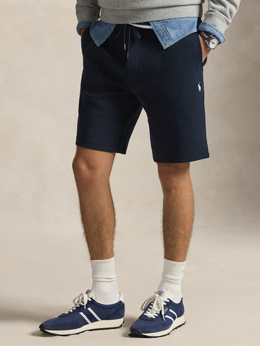 RALPH LAUREN-Shorts in Maglia Doppia Blu-TRYME Shop