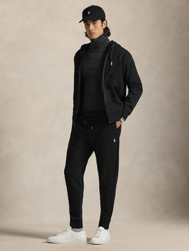 Black Double-Knit Joggers
