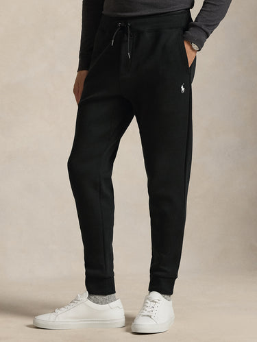 RALPH LAUREN-Joggers in Maglia Doppia Nero-TRYME Shop
