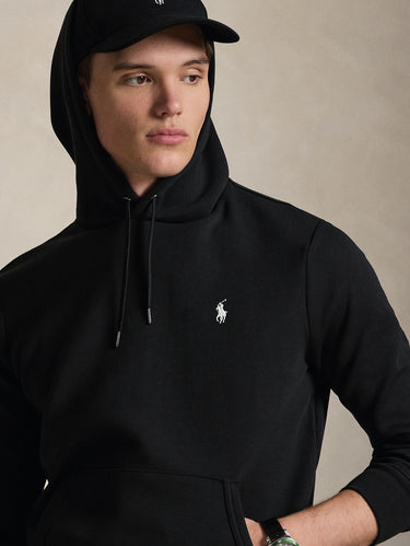 Black Double-Knit Hoodie