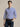 RALPH LAUREN-Camicia in Popeline Elasticizzato a Righe Blu/Bianco-TRYME Shop