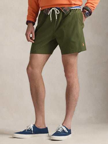 RALPH LAUREN-Boxer da Mare Traveler Stretch Verde Oliva-TRYME Shop