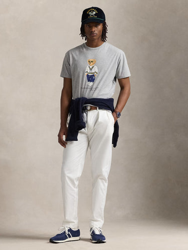 T-Shirt mit Polo Bear Druck Grau