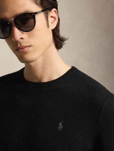 Maglia Girocollo in Lana Nero