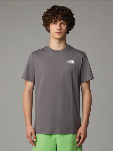 THE NORTH FACE-T-shirt Maniche Corte con Stampa Redbox Grigio-TRYME Shop
