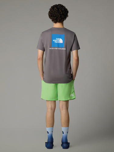 T-shirt Maniche Corte con Stampa Redbox Grigio