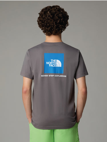 T-shirt Maniche Corte con Stampa Redbox Grigio