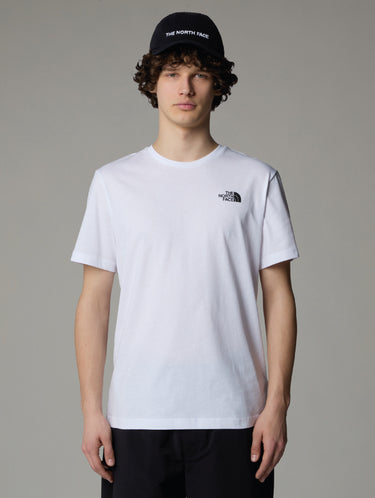 THE NORTH FACE-T-shirt Maniche Corte con Stampa Redbox Bianca-TRYME Shop