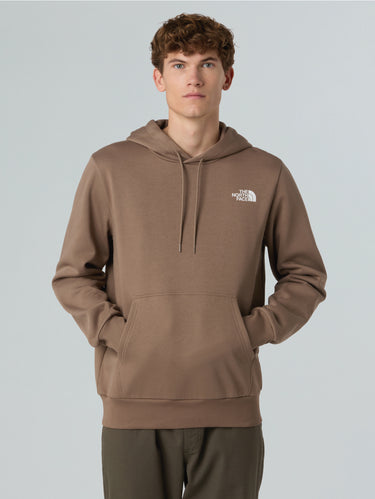 THE NORTH FACE-Felpa con Cappuccio Simple Dome Marrone-TRYME Shop