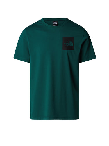 Kurzarm-T-Shirt mit grünem Druck
