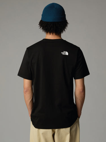 Kurzarm-T-Shirt mit schwarzem Print