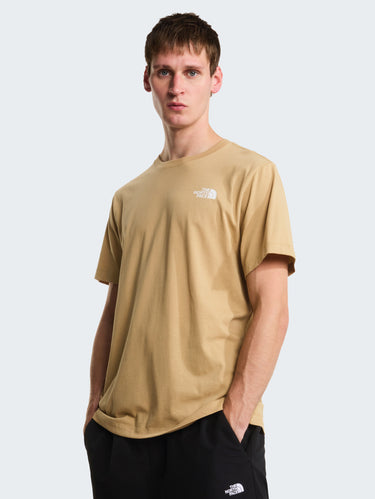 THE NORTH FACE-T-shirt Girocollo con Logo Posteriore Beige-TRYME Shop