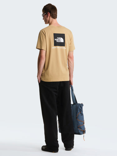 Crew Neck T-shirt with Back Logo Beige