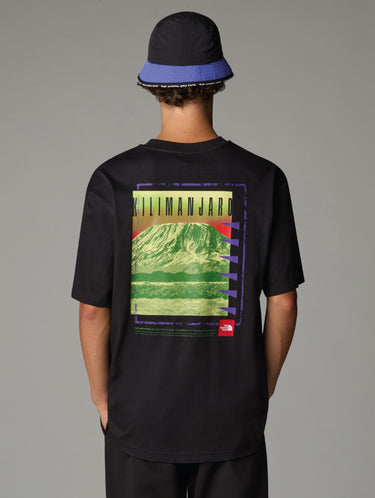 Oversize-T-Shirt mit schwarzem Print