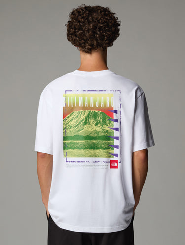 Oversize-T-Shirt mit weißem Print