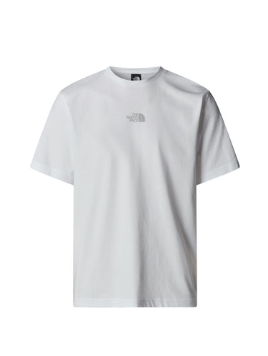 T-shirt con Stampa Posteriore Bianca