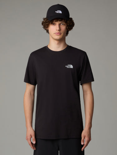 THE NORTH FACE-T-shirt Regular con Grafica Riflettente Nero-TRYME Shop