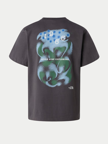 Short Sleeve T-shirt with Asphalt Graphic Print