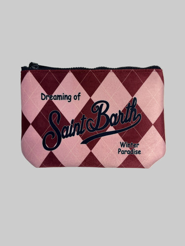 MC2 SAINT BARTH-Pochette Rombi Rosa e Bordeaux-TRYME Shop