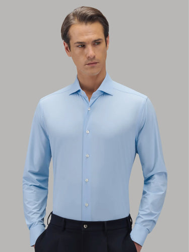 Camicia Active Shirt in Twill Oxford Celeste
