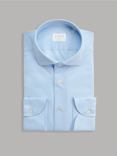 XACUS-Camicia Active Shirt in Twill Oxford Celeste-TRYME Shop