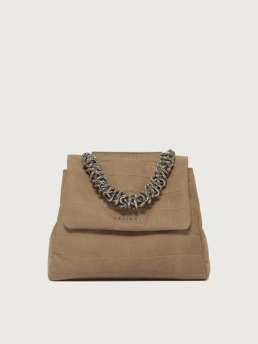ORCIANI-Borsa Sveva a Mano Piccola con Catena sul Manico Biscotto-TRYME Shop