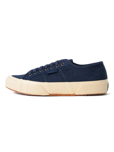 SUPERGA-Sneakers Basse Artifact in Herringbone Blu-TRYME Shop