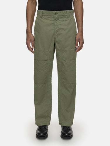 CLOSED-Pantaloni in Popeline con Tasche Applicate Verde Oliva-TRYME Shop