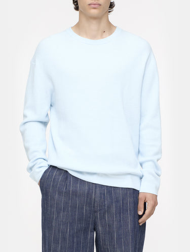 CLOSED-Maglia Girocollo a Coste Cielo-TRYME Shop