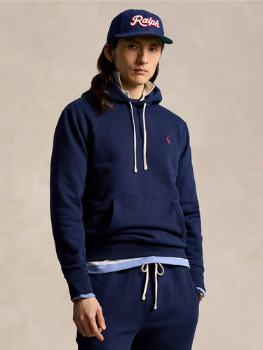 RALPH LAUREN-Felpa con Cappuccio Blu Navy-TRYME Shop