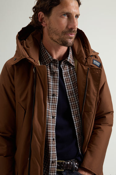 Parka-Jacke aus braunem Ramar