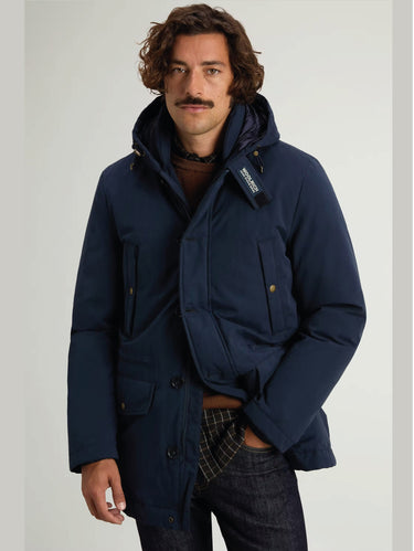 Parka aus Mikrofaser Mountain Cloth Blau