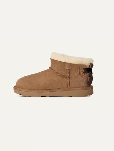 Bailey Bow Ultra Mini-Stiefel mit Schleife, Kastanienbraun