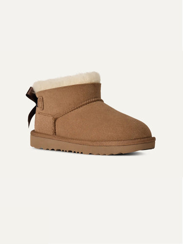 Bailey Bow Ultra Mini-Stiefel mit Schleife, Kastanienbraun