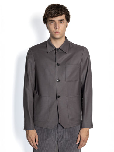 BARENA VENEZIA-Overshirt in Flanella Malva-TRYME Shop
