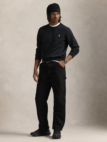 Black Double-Knit Sweatshirt
