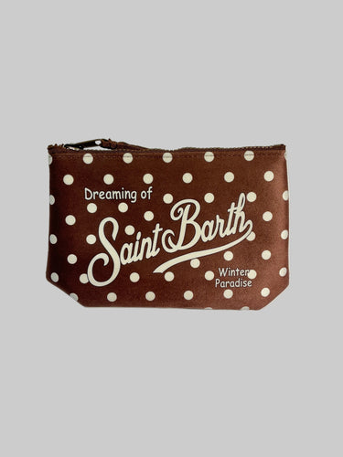 MC2 SAINT BARTH-Pochette Aline Pois Marrone-TRYME Shop