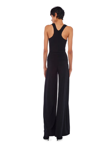 Hose aus elastischem Jersey Schwarz