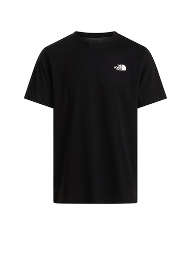 Crew Neck T-shirt with Back Logo Black