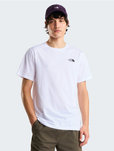 THE NORTH FACE-T-shirt Girocollo con Logo Posteriore Bianco-TRYME Shop
