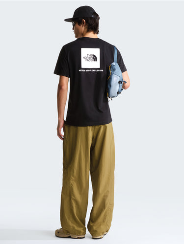 Crew Neck T-shirt with Back Logo Black