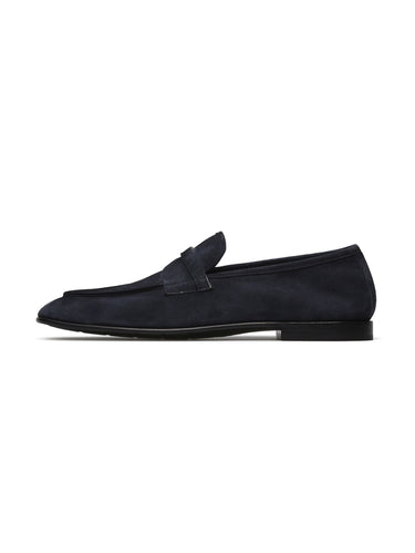 FABI-Mocassini in Camoscio Blu-TRYME Shop