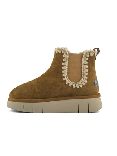 MOU-Stivaletto Chelsea in Montone Cognac-TRYME Shop