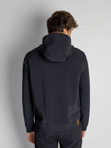 Sweater met capuchon en ritssluiting Zwart