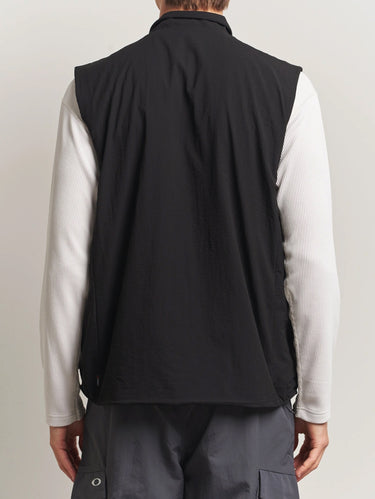 Gilet Traspirante con Polartec Nero