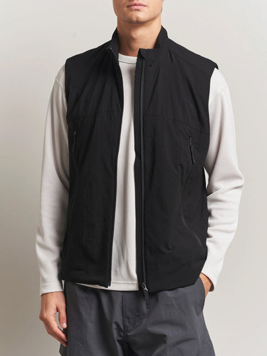 SNOW PEAK-Gilet Traspirante con Polartec Nero-TRYME Shop