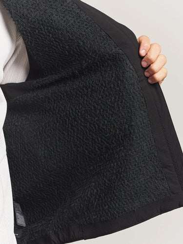 Gilet Traspirante con Polartec Nero