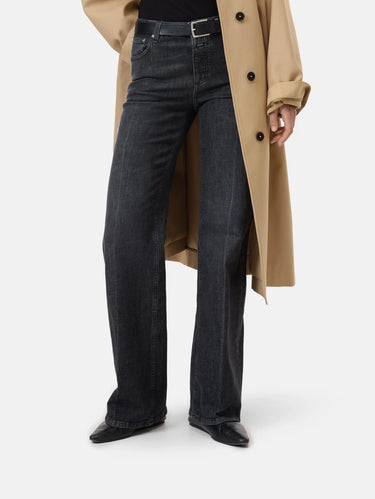 CLOSED-Jeans Gillan con Gamba Svasata Nero-TRYME Shop